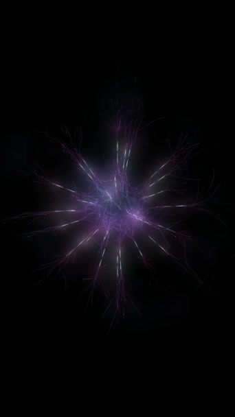 Abstract Neuron Video Animatie Verticale Video Voor Smartphone — Stockvideo