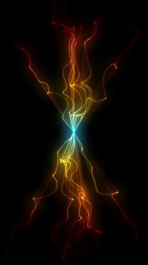 Akıllı telefon için soyut renk video canlandırması, dikey video. 