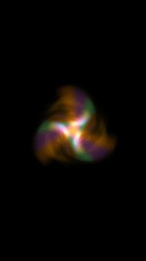 Soyut hafif çiçek animasyonu, akıllı telefon için dikey video. 