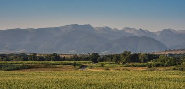Romanya 'nın başkenti Retezat' taki dağ manzarası. Panoramik görünüm.