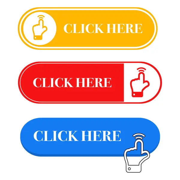 Beyaz arkaplanda izole edilmiş düğmeye tıklayın. 