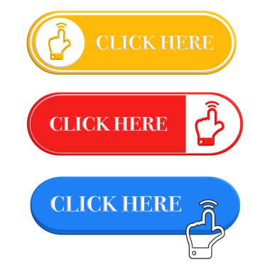 Şeffaf arkaplanda izole edilmiş düğmeye tıklayın. 