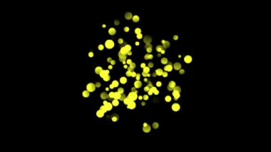 Optik bokeh kaplamalı soyut arkaplan seti. 4K çözünürlüğü