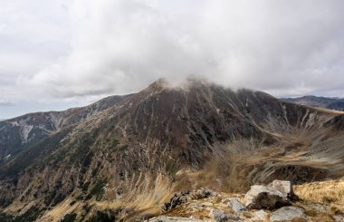 Mountain landscape in Parang mountains, Romania.  clipart