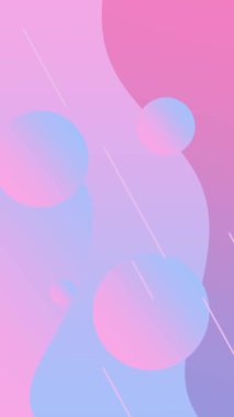 Değişik renkler ve hareketli şekillerle soyut renkli video arkaplanları. 4K çözünürlüğü