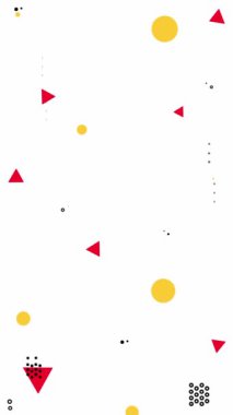 Değişik renkler ve hareketli şekillerle soyut renkli video arkaplanları. 4K çözünürlüğü