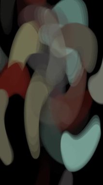 Değişik renkler ve hareketli şekillerle soyut renkli video arkaplanı seti. 4K çözünürlüğü