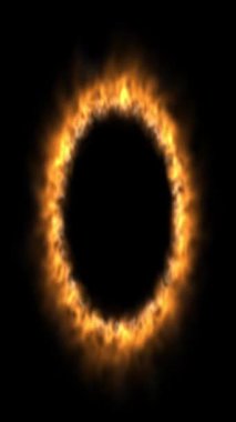 Değişik renkler ve hareketli şekillerle soyut renkli video arkaplanı seti. 4K çözünürlüğü. Dairesel ateş.