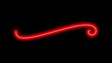 Siyah arkaplanda farklı neon ışıklı grafik işaretleri olan video animasyon seti. 4k çözünürlüğü.