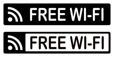 Uygulama, ui ve web sitesi için ücretsiz kablosuz ve Wi-Fi simgesi. 