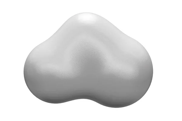 Мінімальна Ізольована Ілюстрація Білої Хмари — стокове фото