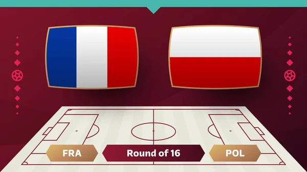 Плей Офф Чемпионата Франции Футболу 2022 Года 2022 Матч Чемпионата — стоковый вектор