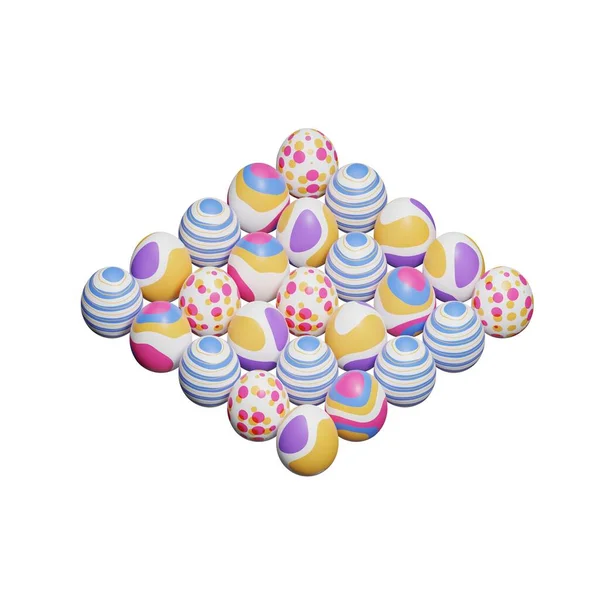 Egg Isometric Render Easter Illustration — Stock fotografie