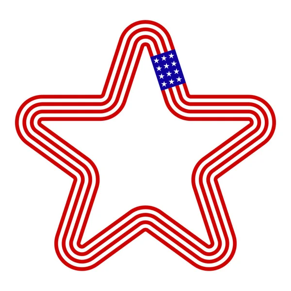 Πλαίσιο Σημαίας Star American — Διανυσματικό Αρχείο