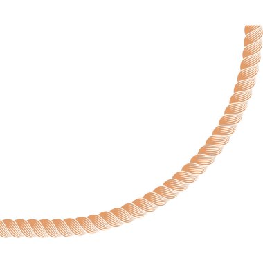 Halat köşesi sınırı. Vektör