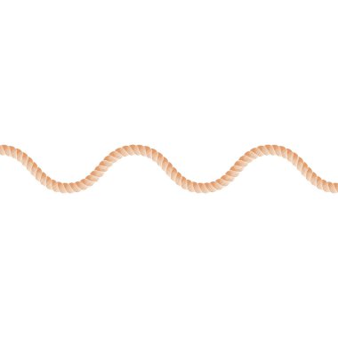 Halat dalgalı hat. Vektör