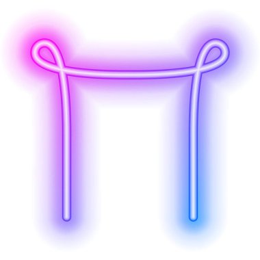 neon düğüm köşe kenarı.