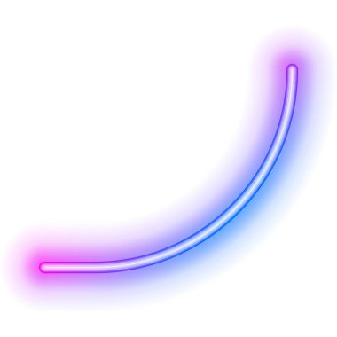 Neon köşe sınırı. Vektör