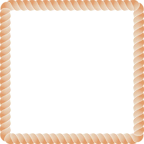 Rope Square Frame Vector — Stock Vector