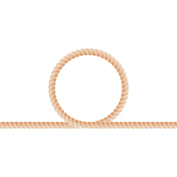 Corde Corde Corde Ligne Frontière — Image vectorielle