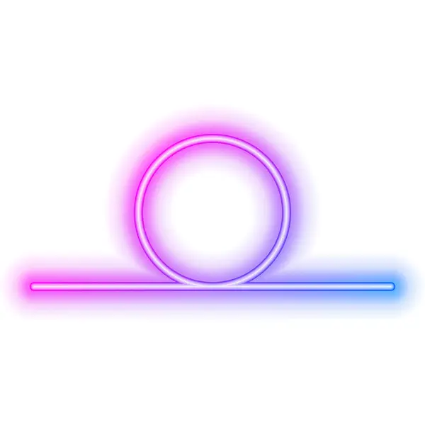 Ohraničení Neonové Smyčky — Stockový vektor