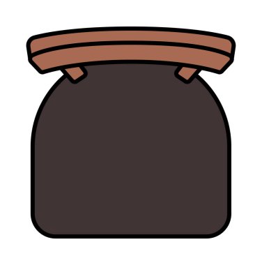 Sandalye Üst Görünüm vektör çizimi tasarımı.