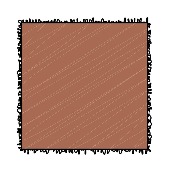 Carpet Square Top View Vector Illustration Design — Stock Vector