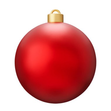 Noel ziyafeti balosu. Beyaz arkaplanda 3 boyutlu resimleme izole edildi.