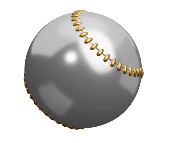 Baseball Bal Sport Equipment Render Illustration Isolated White Background — Stock Photo, Image