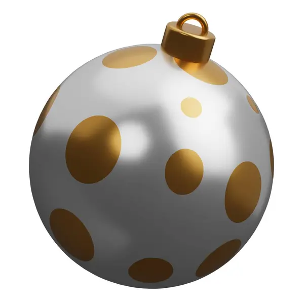 Christmas Bauble Ball Render Illustration Isolated White Background — Stock Photo, Image