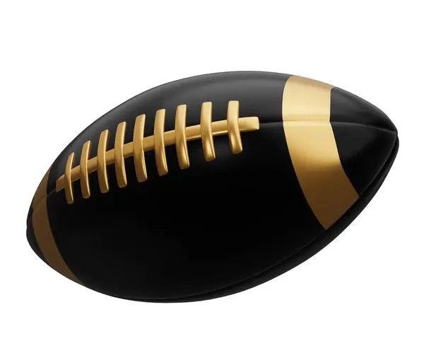 Rugby Ball Sport Equipment Render Illustration Isolated White Background — Stock Photo, Image