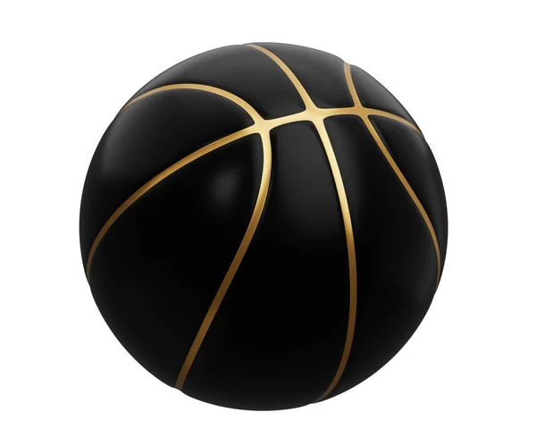 Спортивное Оборудование Баскетбола Трехмерная Иллюстрация Белом Фоне — стоковое фото