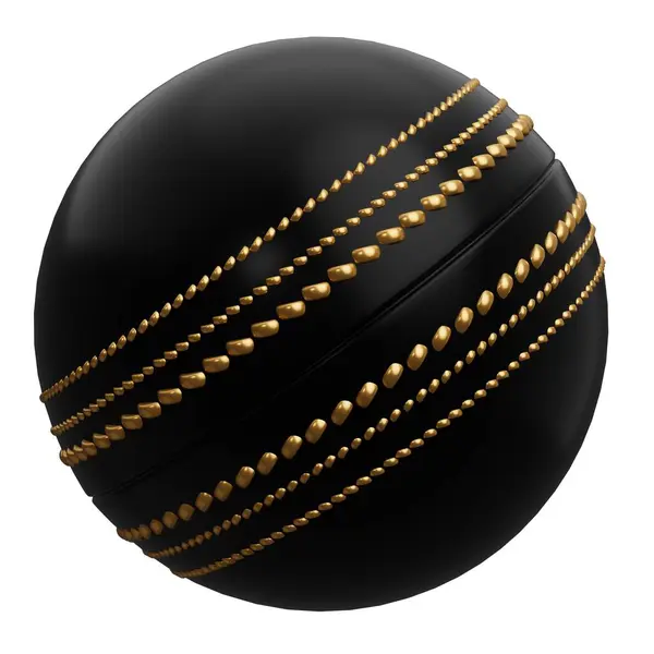 Attrezzature Sportive Cricket Ball Illustrazione Rendering Isolata Sfondo Bianco — Foto Stock