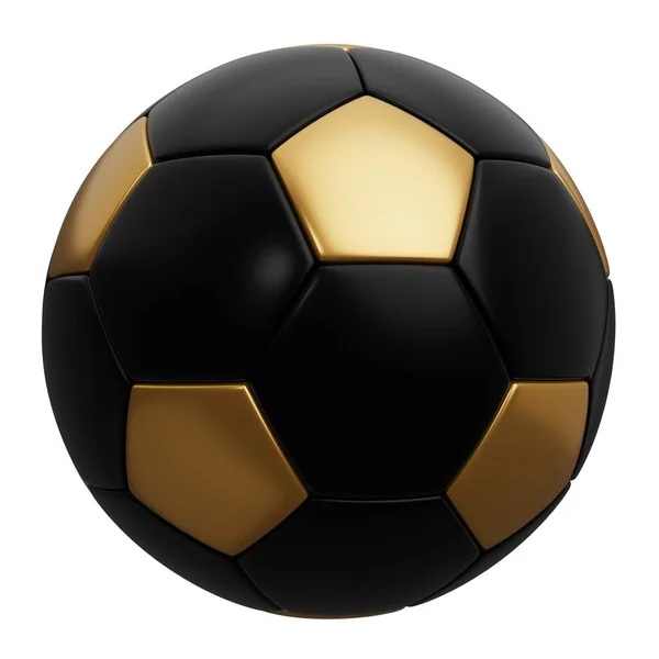Football Ball Sport Equipment Render Illustration Isolated White Background — Stock Photo, Image
