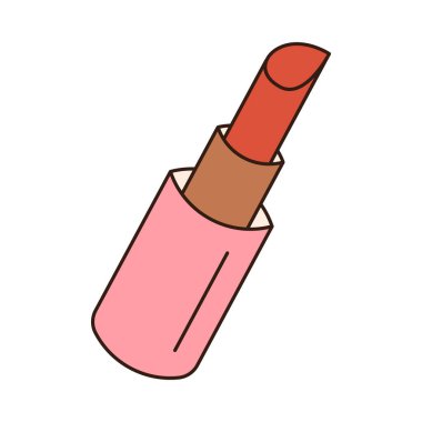 70 'lerin modası geçmiş modaya uygun modaya uygun modaya uygun retro-retro ikon Retro karikatür Sevgililer Günü öğesi. Vektör illüstrasyonu..