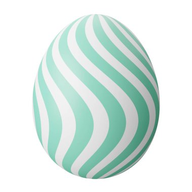 Paskalya yumurtası izole edilmiş 3D resimleme.