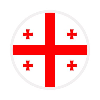 2024 yılında Avrupa futbol şampiyonası için tasarlanan Gürcistan ulusal bayrağı.