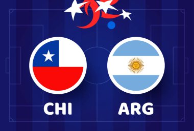 Şili, Arjantin futbol takımına karşı Amerika 2024 maçı. 2024 grup sahne şampiyonluğu maçına karşı takımların giriş sporu geçmişi..
