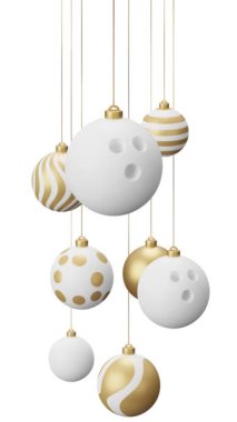 Altın topları olan Noel ağacı