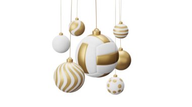 topları ile Noel ağacı