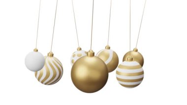 Altın kurdeleli altın Noel mücevherleri