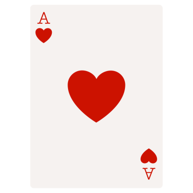 Poker kartı ve sembol.