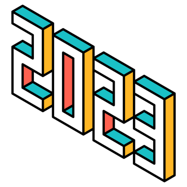 Mutlu yıllar 2023 logosu..