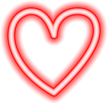 kalp sevgisi neon simgesi.