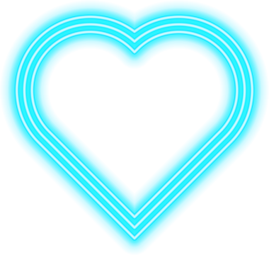 kalp sevgisi neon simgesi.