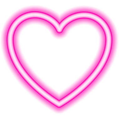 kalp sevgisi neon simgesi.