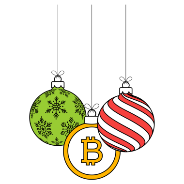 Bitcoin Noel madeni para topu.