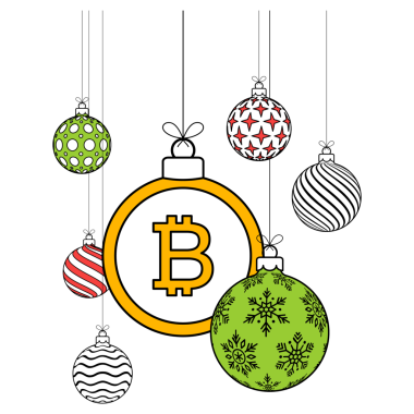 Bitcoin Noel madeni para topu.