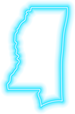 Mississippi Neon ABD Eyaleti.