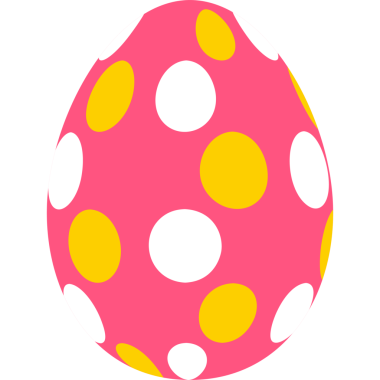 izole Paskalya yumurtası düz stil simgesi.